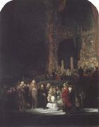 REMBRANDT Harmenszoon van Rijn Christ and the Woman Taken in Adultery oil